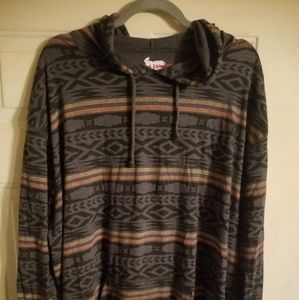 Blind Rooster Hooded long sleeve shirt 4xl